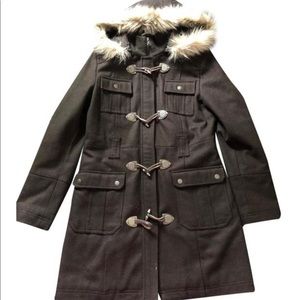 Esprit Womens Wool Toggle Coat